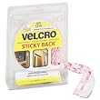 Velcro Sticky-Back Hook and Loop Fastener Tape with Dispenser, 0.75 Inches x 5 Feet Roll, White (90087)