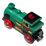Brio BRIO 33222 Wooden Railway System: Battery Powered Engine (with Autostop & Start)
