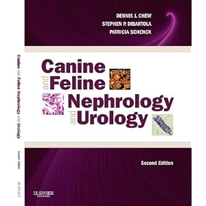 Click here to buy Canine and Feline Nephrology and Urology by Dennis J. Chew DVM DACVIM, Stephen P. DiBartola DVM Diplomate ACVIM, and Patricia Schenck DVM PhD.