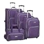 Claiborne Luggage Lincoln Park 4 Piece Luggage Set - Purple