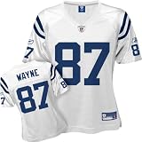 Reggie Wayne White Reebok Replica Indianapolis Colts Women's Jersey - X-Large