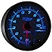 GlowShift White 7 Color 10,000 RPM Tachometer Gauge - for 1-10 Cylinder Gas Powered Engines - Built-in Shift Light - Mounts in Custom Dashboard - White Dial - Clear Lens - 3-3/4