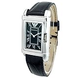 EMPORIO ARMANI エンポリオアルマーニ クラシック レザーベルト ブラック文字盤 レディースウォッチ AR0257