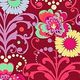 Amy Butler Paradise Garden Fabric - Wine