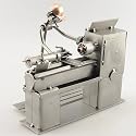 Lathe Operator Metal Sculpture