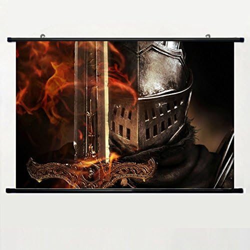 ZHS Personalized Design Home Decor Cosplay Poster with Dark Souls(36) Wall Scroll Poster Fabric Painting 24 X 16 Inch (60cm X 40 cm)