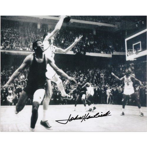 Mounted Memories Boston Celtics John Havlicek Autographed The Steal Photo