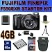 Fujifilm FinePix F550EXR 16 MP CMOS Digital Camera with Fujinon 15x Super Wide Angle Zoom Lens and GPS Geo-Tagging Function 4GB SD HC Card Battery and More Accessory Saver Bundle