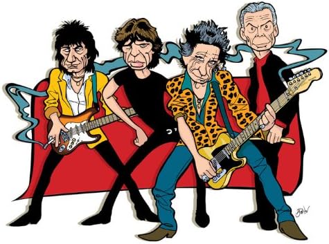 Archival Canvas Limited Edition Art Print Rolling Stones 28" x 36"