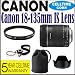 Canon EF-S 18-135mm f/3.5-5.6 IS UD Standard Zoom Lens (IMPORT) for Canon Digital SLR Cameras - Includes Basic Accessory Kit & 5 Year Celltime Lens Warranty