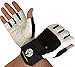 Muscle Composition Gym Gloves with Wrist Support for Gym Workout, Crossfit,Weightlifting Black/White. Premium Quality Materials. (Black/White, X-Large)