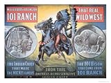 101 Ranch Wild West Show Poster, Featuring Iron Tail, 1913 Art Giclee Poster Print by American School, 24x18