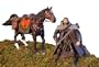 Lord of the Rings Deluxe Horse & Rider Set ARAGORN 6" Action Figure & BREGO (2002 ToyBiz)