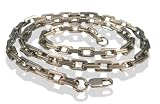 Image of GATIK Men's Polished Steel Double Linkage Chain.