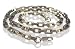 GATIK Men's Polished Steel Double Linkage Chain.