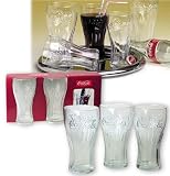 Eigenschaften - / COCA COLA CONTOUR GLAS 3ER SET, 0,2L - Tasse / Glas / Schale