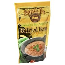 Santa Fe Bean Co., Instant Fat Free Vegetarian Refried Beans, 7.25-Ounce Pack (Pack of 8)