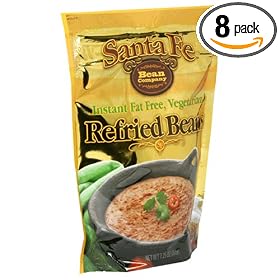Santa Fe Bean Co., Instant Fat Free Vegetarian Refried Beans, 7.25-Ounce Pack (Pack of 8)