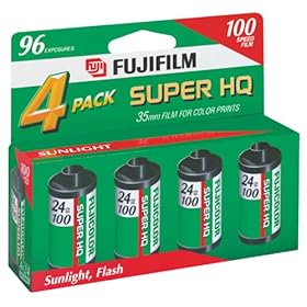 Fujifilm Super HQ 100 Speed 24 Exposure 35mm Film (4 Pack)