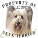 Skye Terrier Mousepad Dog Mouse Pad Property Of