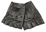 Boston Traveler Top Grain Lambskin Leather Fingerless Gloves