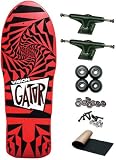 Vision Gator Red Retro Re-Issue Old School Skateboard Complete New On Sale