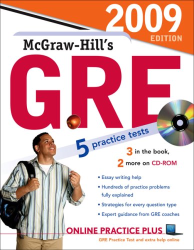 McGraw-Hill's GRE with CD-ROM, 2009 Edition (Mcgraw-Hill's Gre (Book & CD-Rom))
