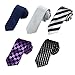 DAN30.01 Multiple Slim Ties Microfiber - 5 Skinny Ties Set By Dan Smith