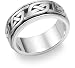 Kendrick Celtic Wedding Band, 14K White Gold