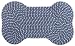 BLUE - Bone-Shaped Braided Placemat Rug