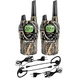 Midland GXT550VP1 Outfitter Series 5 Watt 22 Channel with Up to 14 Mile Range, Mossy Oak Break Up Camo GMRS Value Pack with 2 Headsets