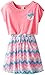 One Step Up Big Girls' Printed Lace Dress with Jersey Popover