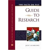 The Facts On File Guide To Research (Facts on File Library of Language and Literature) ~ Jeff Lenburg