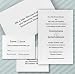 White Multi-level Border Wedding Invitation Kit - Set of 50