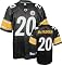 Bryant McFadden Jersey: Reebok Black Replica #20 Pittsburgh Steelers Jersey