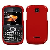 Solid Flaming Red Hard Protector Case Cover For Motorola Theory WX430