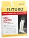 Futuro Anti-Embolism Stockings, Large Regular, White, Knee Length, Closed Toe, 1 Pair