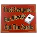 Cut The Cards Classic Wooden Poker Sign