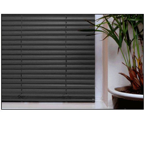 Special Price! EASYFIT BLACK Wood Effect blind * AVAILABLE IN WIDTHS 45 CM TO 210 CM