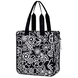 Fleur Black Reisenthel Expandable Shopper Bag Tote
