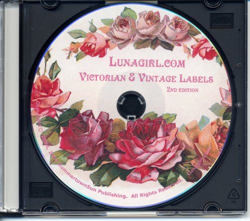 Lunagirl Victorian & Vintage Labels - 600 Printable Blank Images (Lunagirl Images Crafts & Clip Art Series)