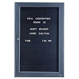 Quartet 2963LM Quartet Enclosed Magnetic Directory, 24 x 36, Black, Gray Frame