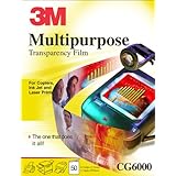 3M Laser/Ppc Film Clear 50 Sheets