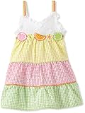 Youngland Girls 2-6x Sleeveless Tiered Fruit Applique Sundress