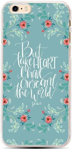 Case for Iphone 5c, Iphone 5c Case Christian Quotes Bible Verses John 16:33 In This World We Will Have Trouble But Take Heart I Have Overcome The World