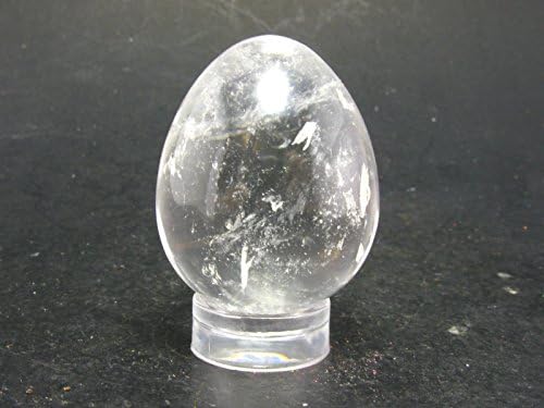 Satyaloka Clear Azeztulite Egg From India - 1.3"