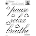 RoomMates RMK0039SS Pause, Relax, Breathe - Peel and Stick Single Sheet