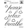 RoomMates RMK0039SS Pause, Relax, Breathe - Peel and Stick Single Sheet