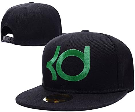 Kevin Durant Logo Adjustable Snapback Embroidery Hats Caps - Black/Green