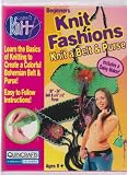 Learn Knitting ; Beginners Knit Fashions ; Kit for Belt & Purse + Daisy maker